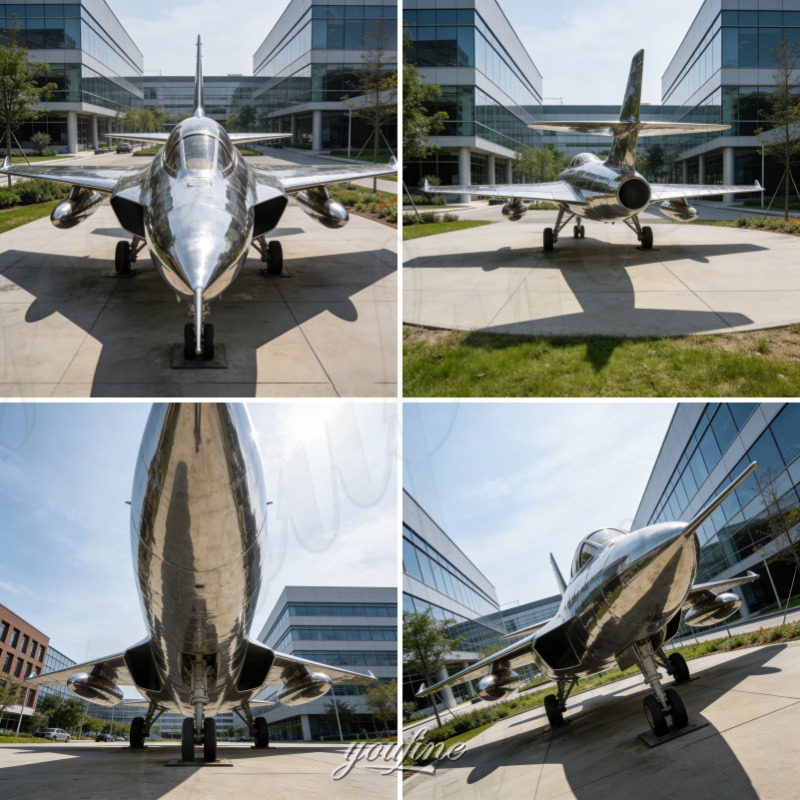 stainless steel aircraft detail