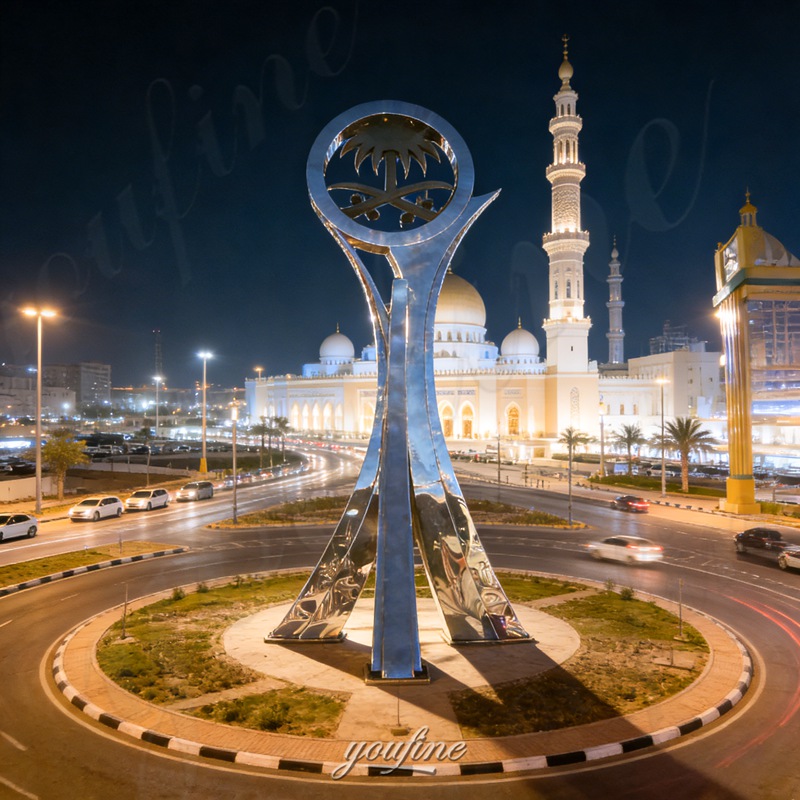stainless steel monuments
