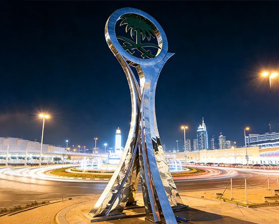 stainless steel steel monument