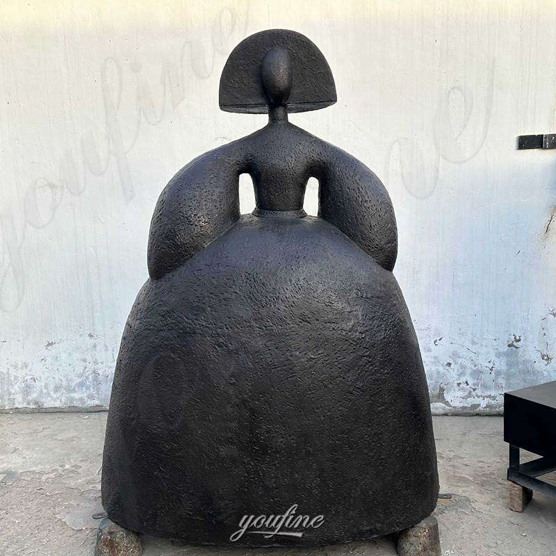 black Reina Mariana sculpture