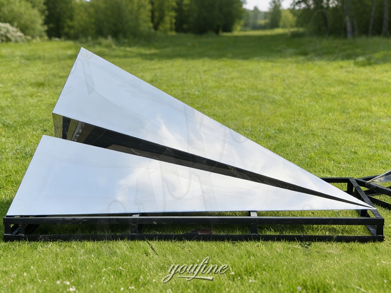 large paper airplane sculpture