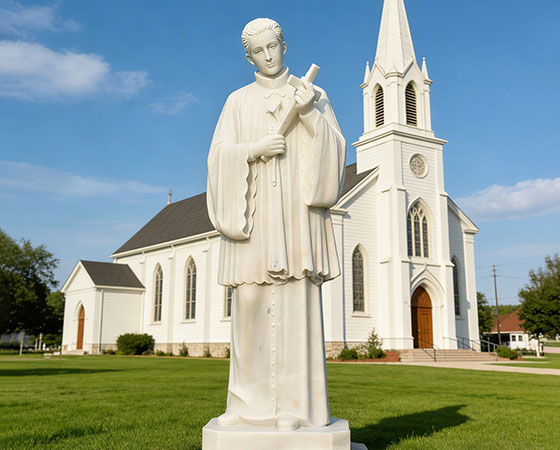 marble Saint Louis de Montfort sculpture