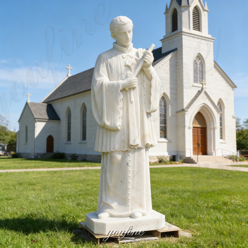 marble Saint Louis de Montfort statue