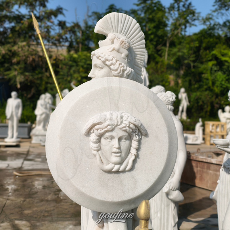 white greek statue athena