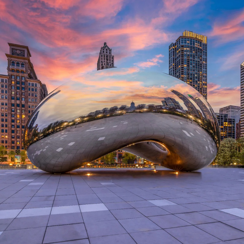 Cloud Gate Chicago Bean Sculpture