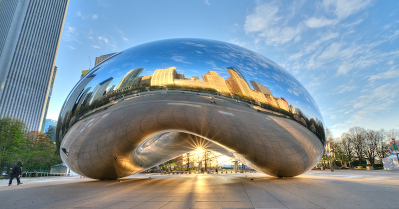 large Chicago Bean Sculpture