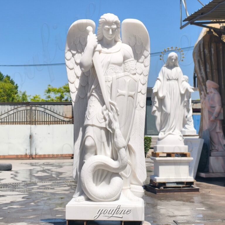 large St Michael statue