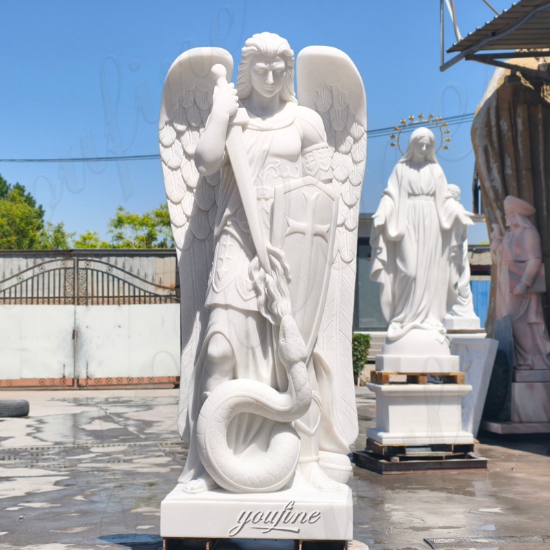 large St Michael statue