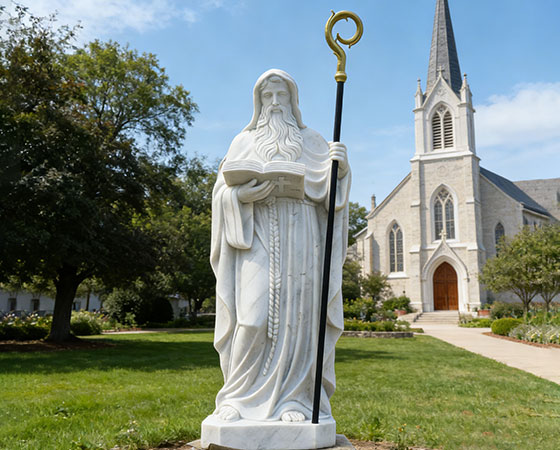 Saint Benedict sculpture