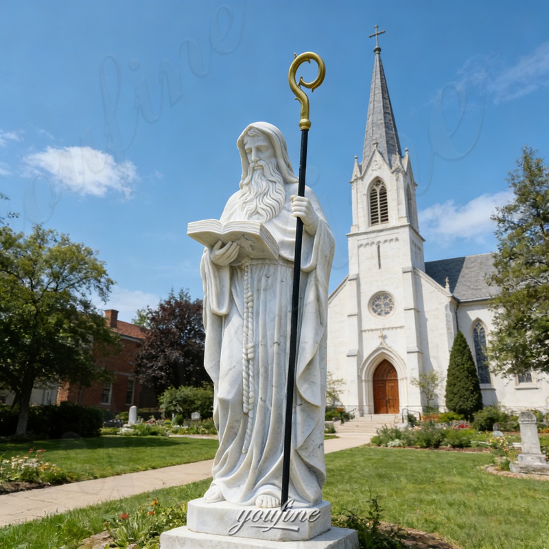 Saint Benedict statue