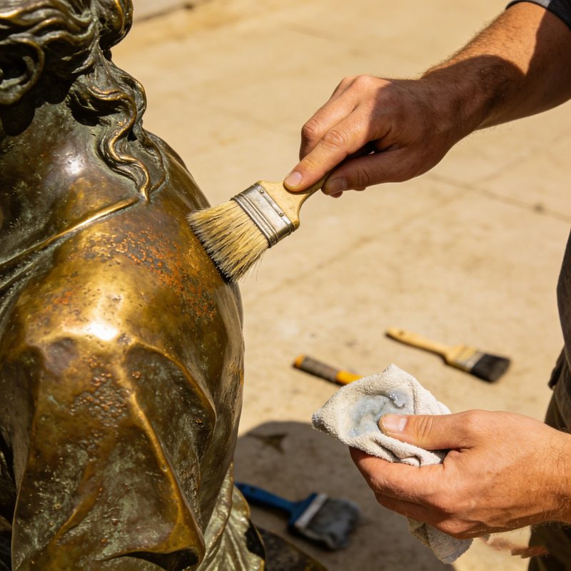 bronze sculpture maintaince