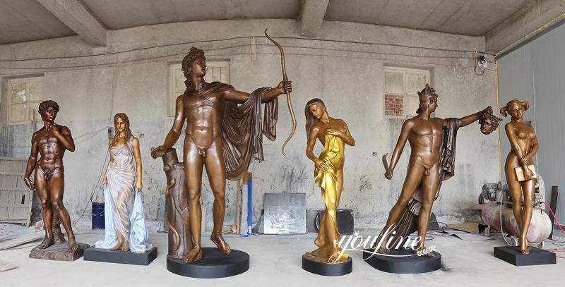famous bronze statue replica