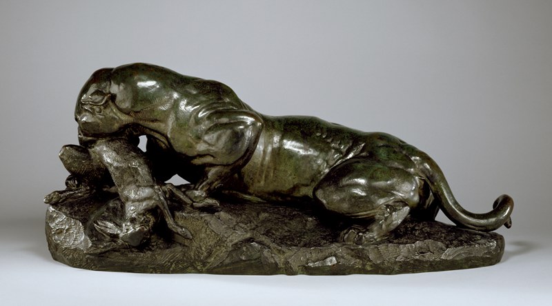 Jaguar Devouring a Hare - Antoine-Louis Barye