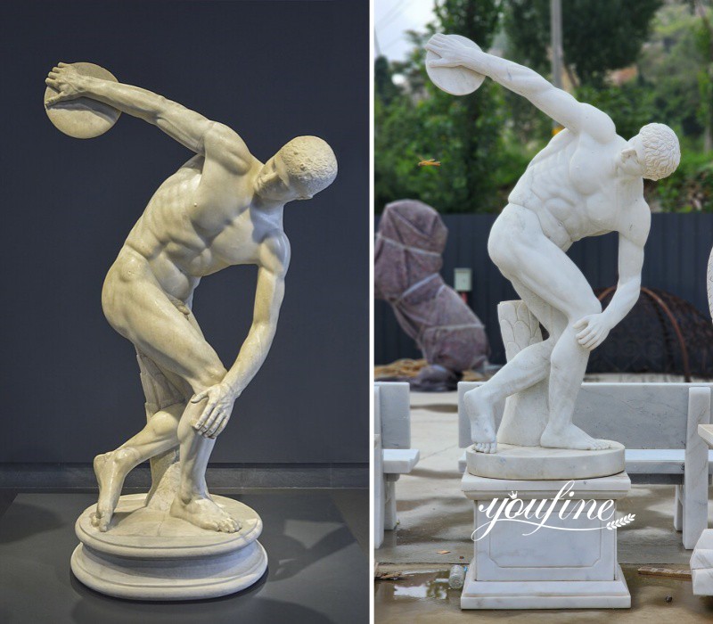 Original Discobolus Statue & YouFine Myron Discobolus Sculpture