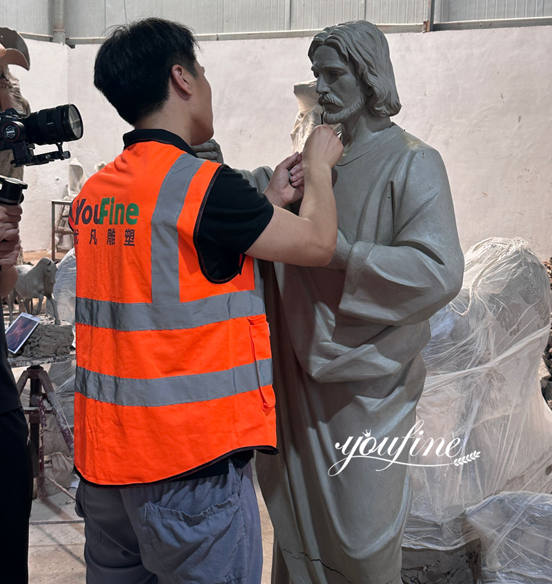 Life Size Jesus Clay Model
