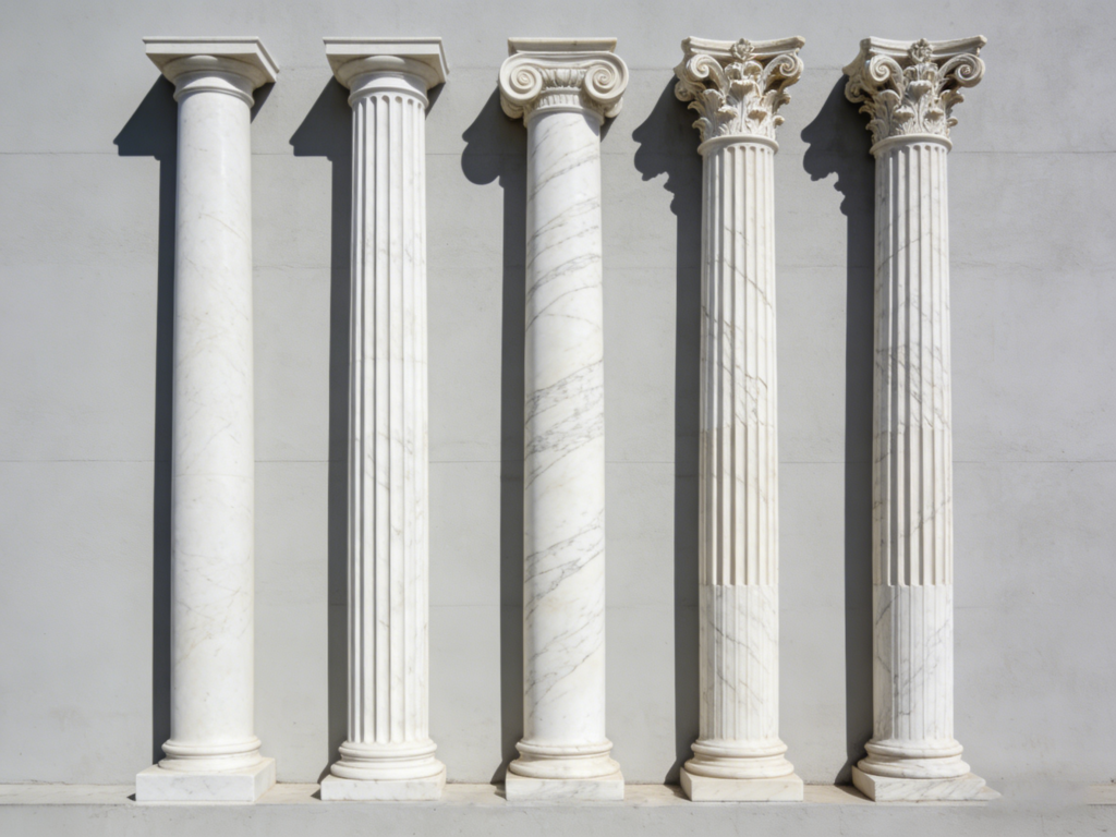 5 types of marble columns