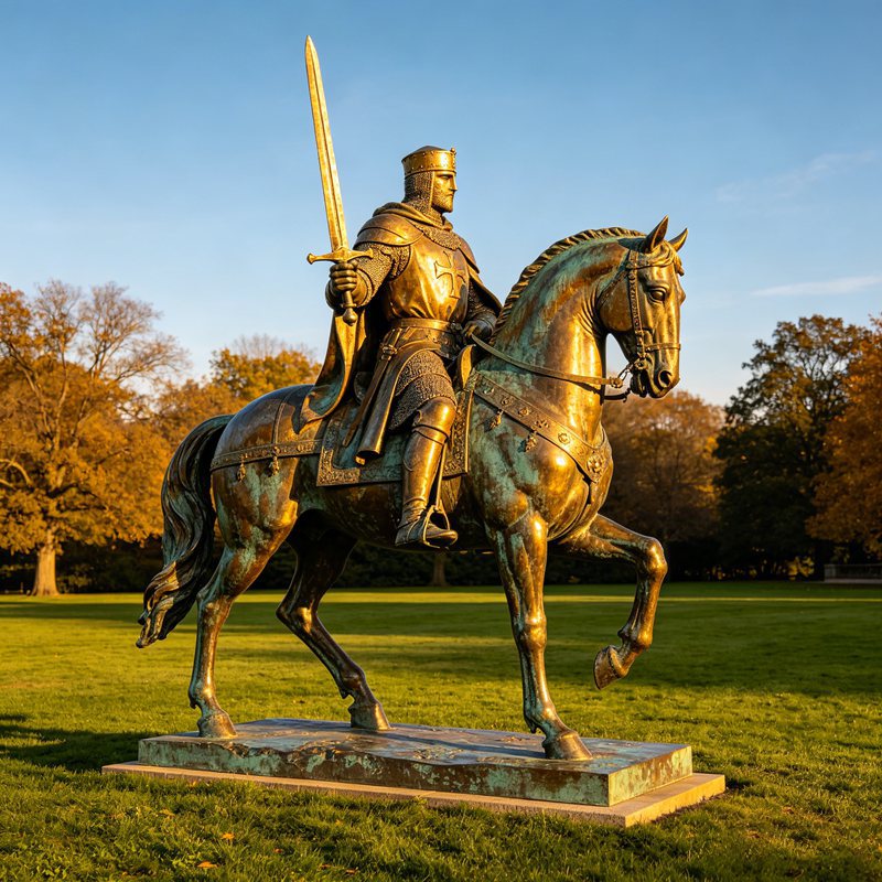 custom bronze King Arthur Statue