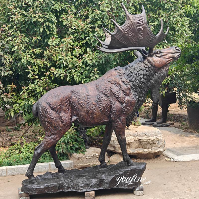 Finished Moose Statue