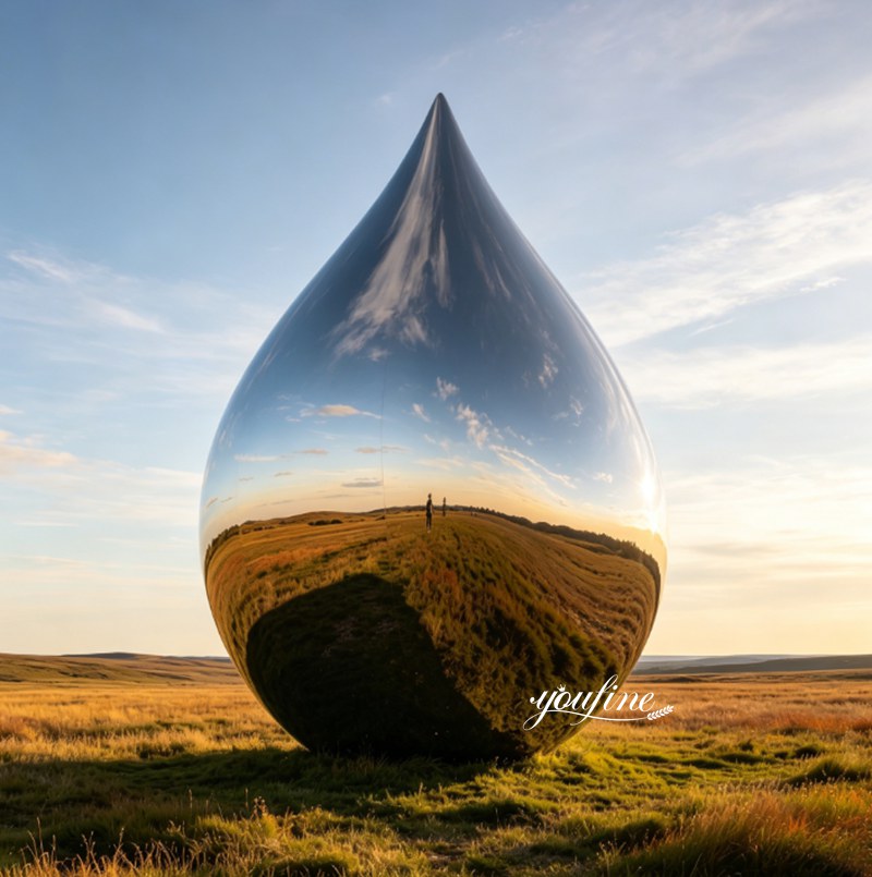 Stainless Steel Water Drop Sculpture