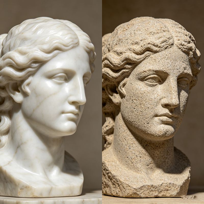 Marble and Sandstone Sculpture