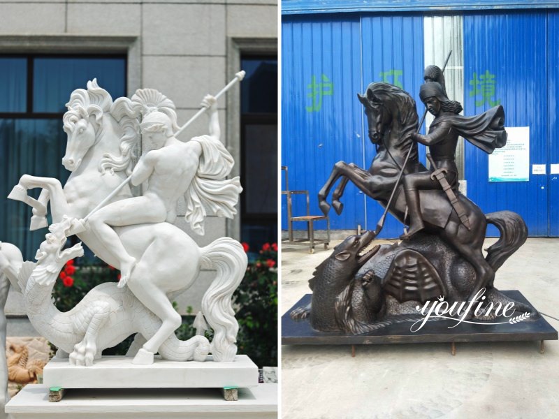 Saint George and the Dragon Statue