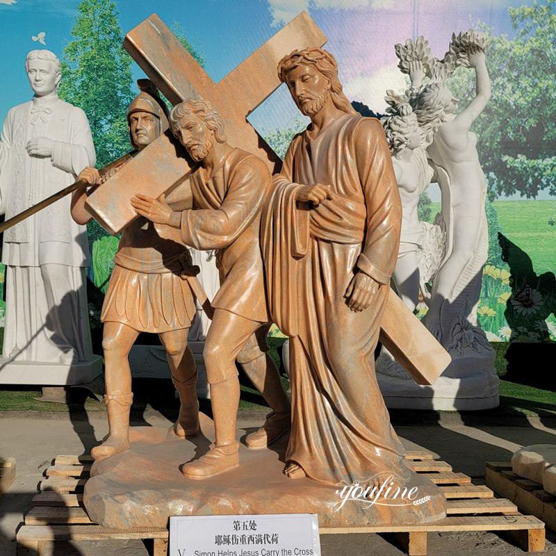 Simon of Cyrene Helps Carry the Cross