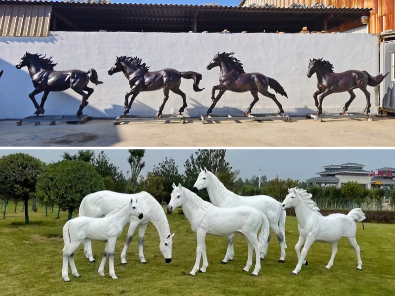 Bronze Horse Statues & Fiberglass Horse Statues