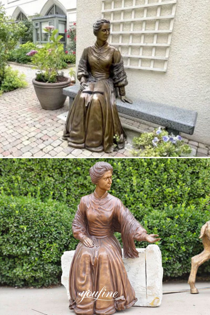 Bronze Sitting Catherine Mcauley Statue