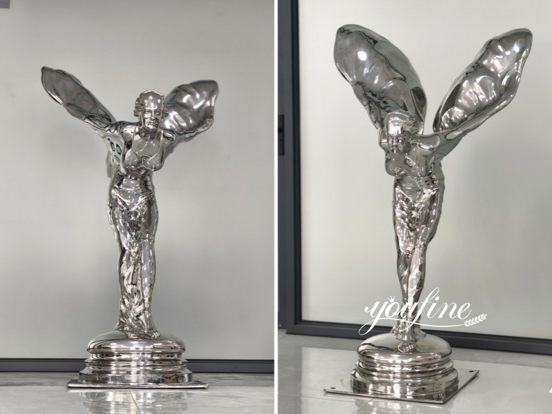 different angle of The Spirit of Ecstasy
