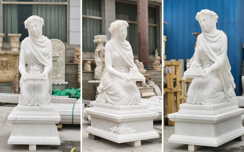Different View of Vestal Virgin statue
