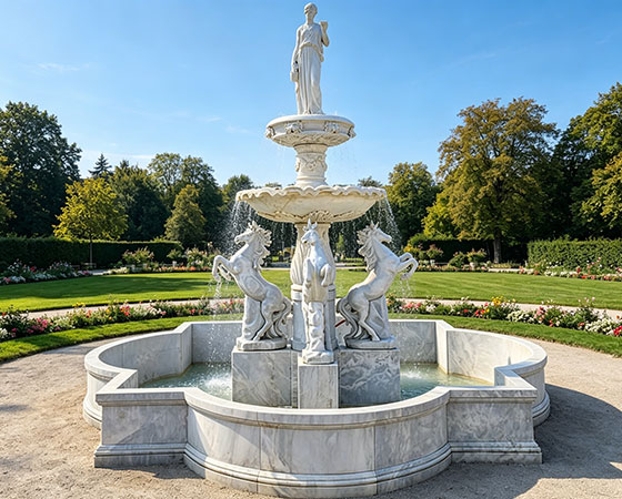 hebe fountain with horse