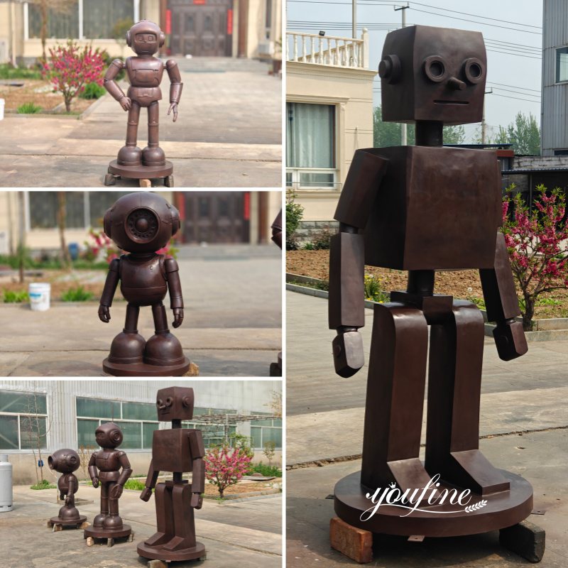 robot sculpture detail