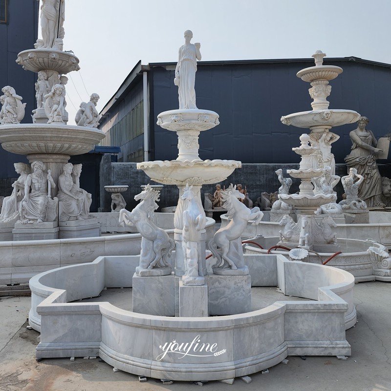 white hebe fountain