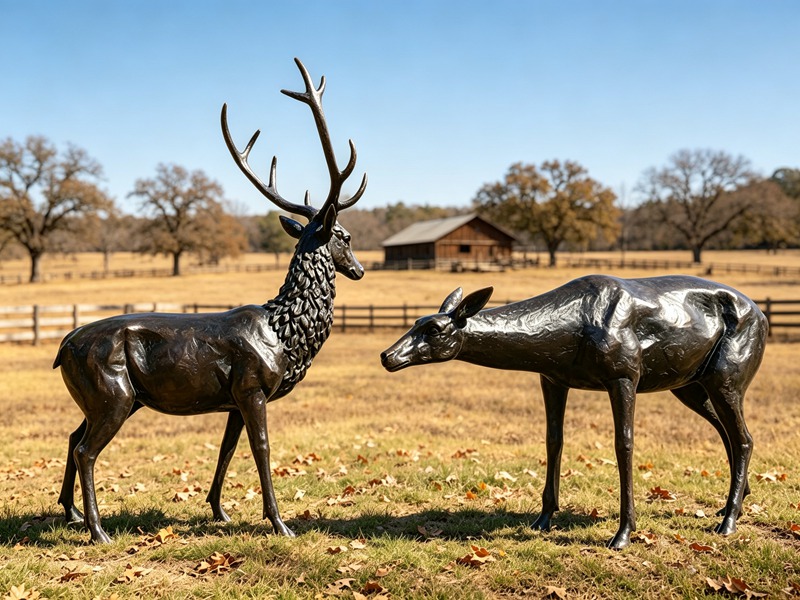 deer statues for outside