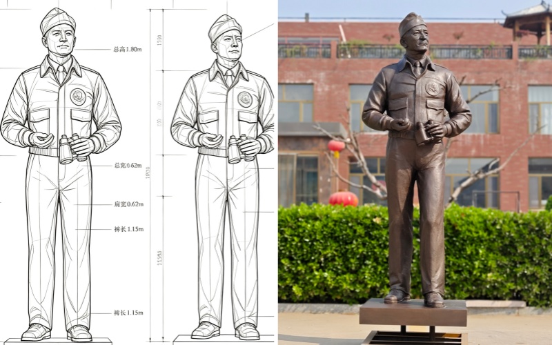 Design and Completion of the Statue of General Chennault