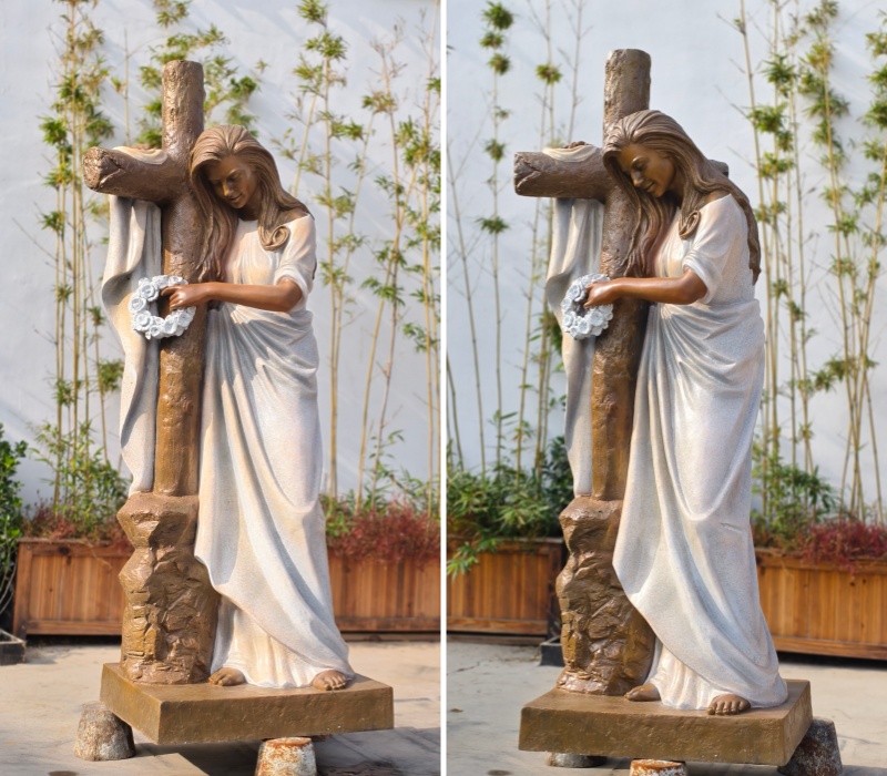 finished Athen's statue comforting cross