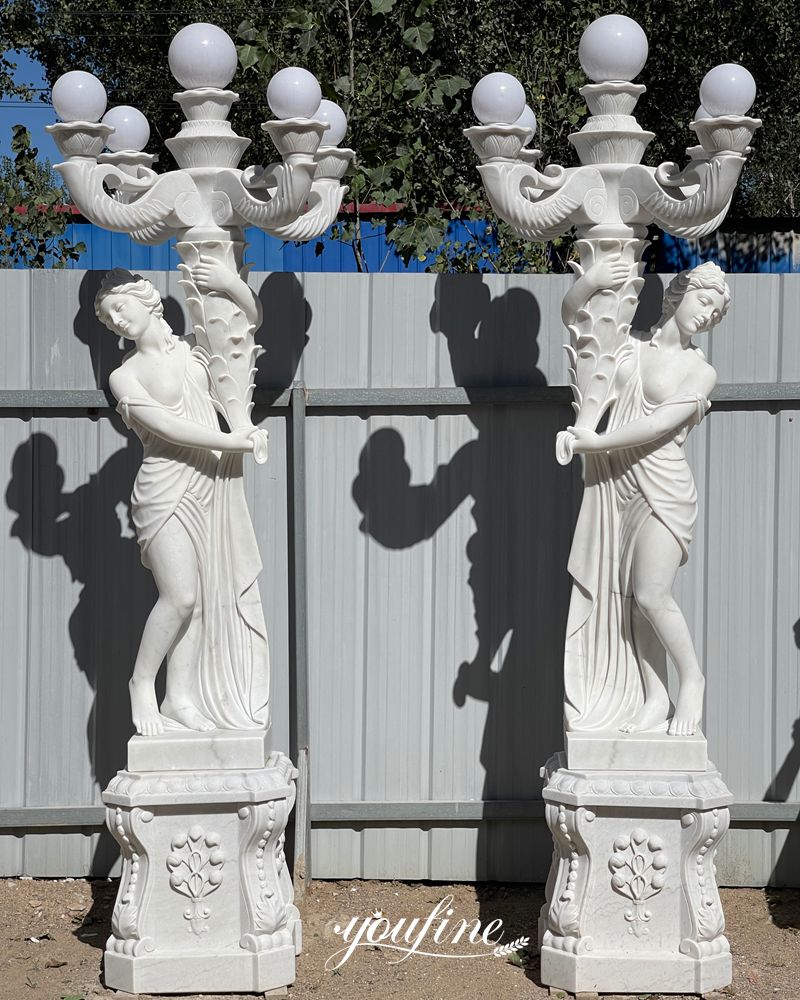 Greek statue lamps
