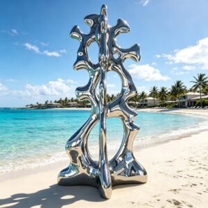 large coral sculpture