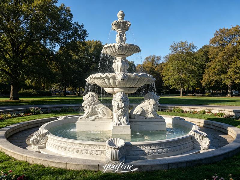lion water fountain garden​