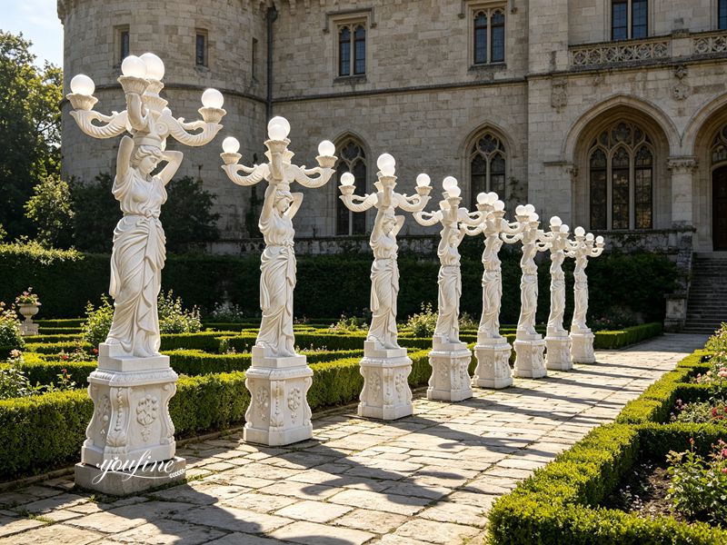 marble statue lamps