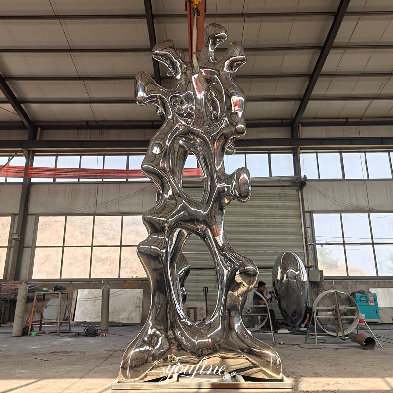 mirror large coral sculpture