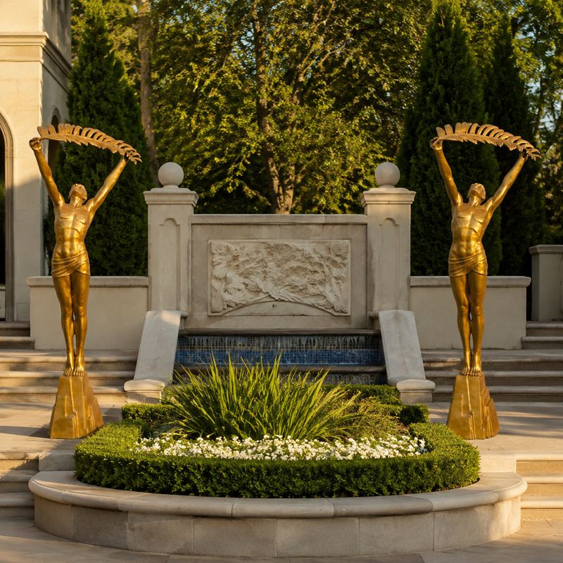 Art Deco bronze sculpture athlete