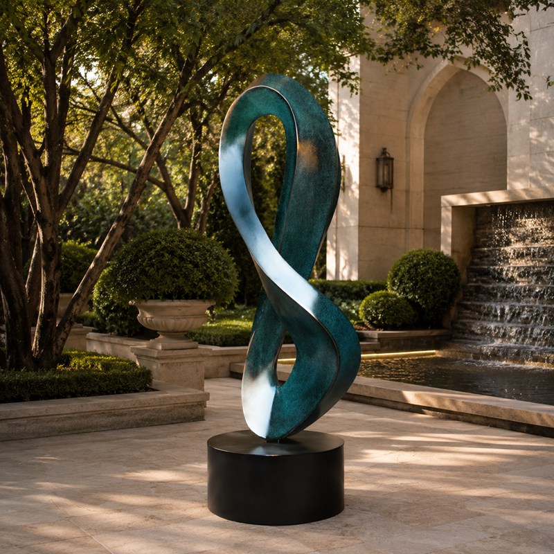 bronze mobius strip artwork