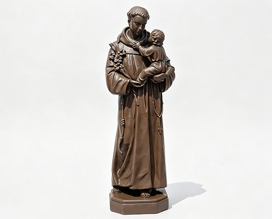 bronze St. Anthony of Padua statue