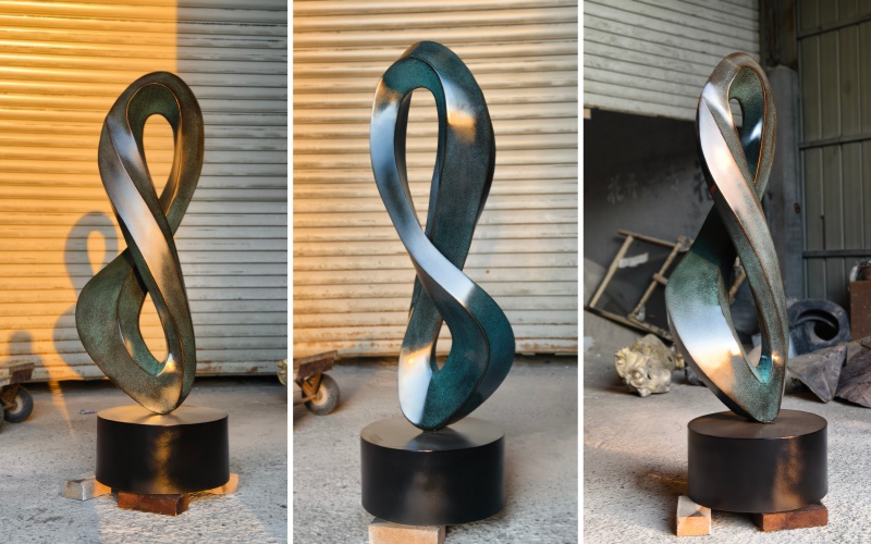 different view of mobius strip artwork