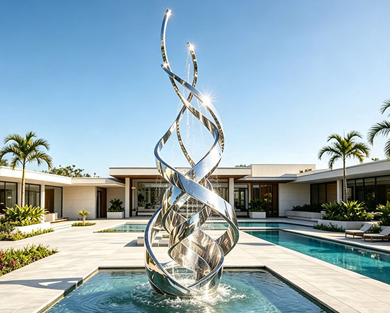 large Twist Ribbon fountain