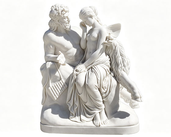 marble Pan comforting Psyche