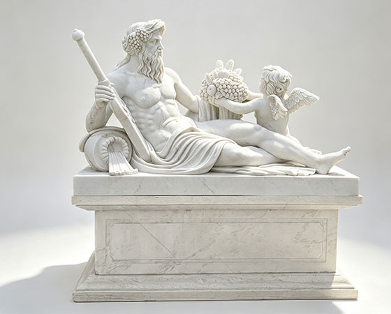 marble River God sculpture
