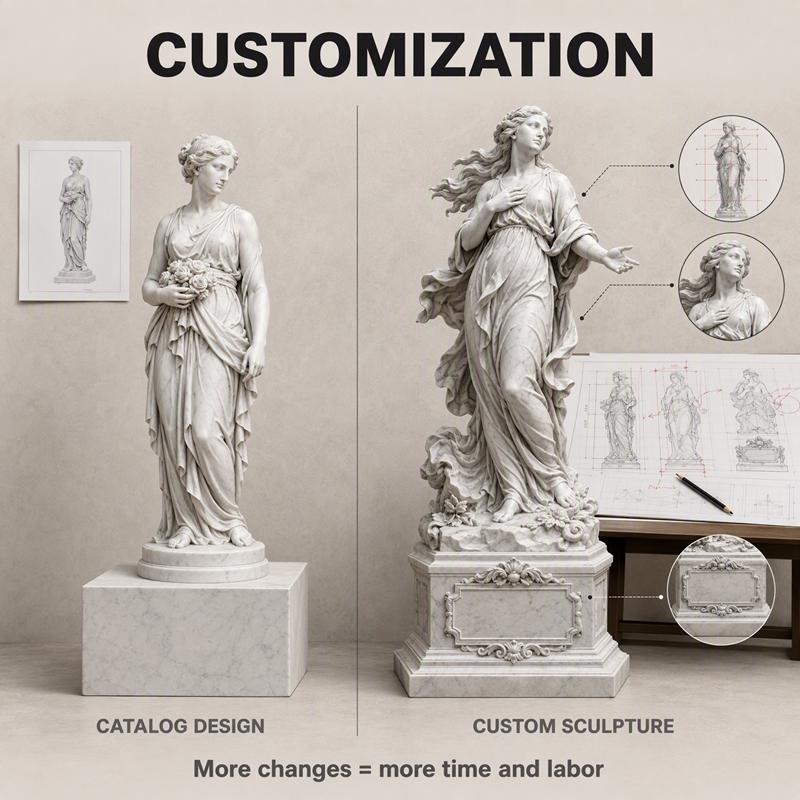 marble statue custom service