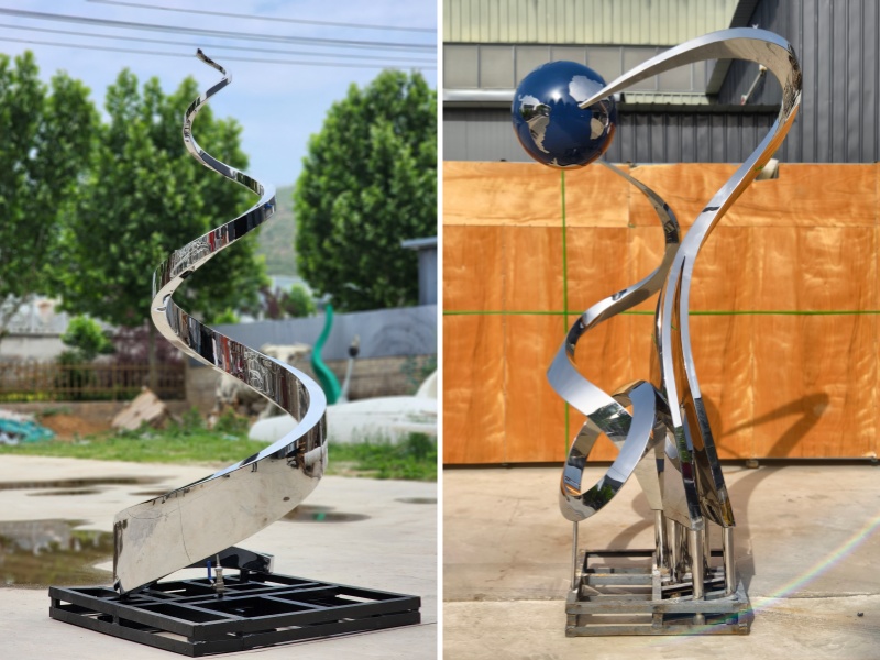 metal abstract sculpture